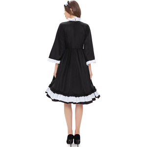 2025 Cosplay mucama disfraz Anime personaje disfraz japonés <span class=keywords><strong>Catwoman</strong></span> uniforme delantal mucama disfraz gótico Lolita vestido - Product Image 3