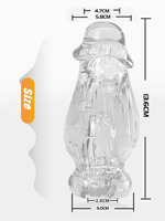 Copa de Masturbación Masculina, Juguete Sexual para Hombre, Reutilizable, Extensible, Condón Masculino de Cristal, Dildo Suave, Juguete Sexual para Adultos, Venta al Por Mayor de Fábrica