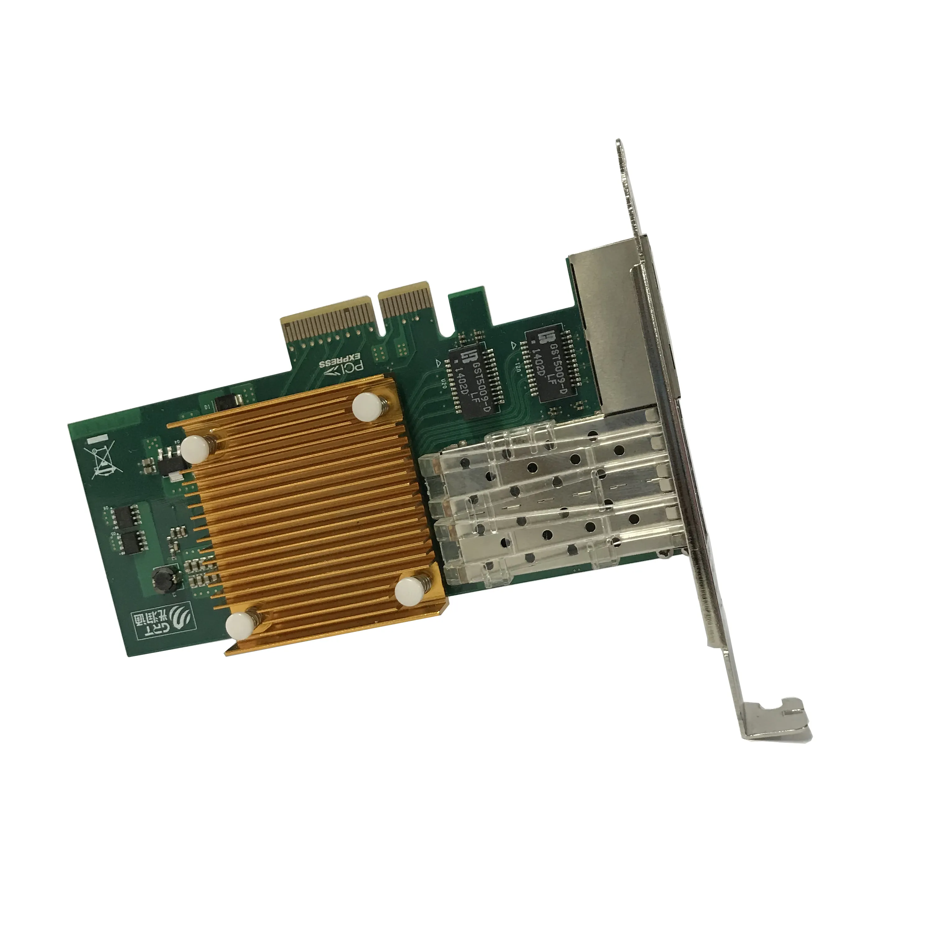 4 Ports RJ45 Fiber port 10/100/1000Mbps Gigabit LAN PCI-E PCIe X4 Server Ethernet Network Card Adapter with Intel I350 Chips