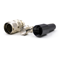 Conector Circular de Cable AISG M16 de 6 Pines, Conector Macho de Aviación Impermeable, Conector Hembra de Metal con Rosca para Panel
