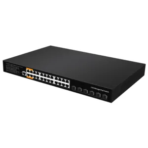 24 Ports POE POE+ High Quality Routing Switches 2.5G Multi-gigabit Network Switches With 10G Uplinks 400W