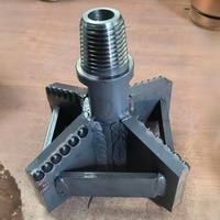 Буровая долота HDD PDC с 4 лопастями для горизонтально-направленного бурения, различные размеры, резьба API, прямые поставки от производителя OEM