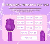 Vibrateur rose en silicone étanche IPX7 silencieux, 10 fréquences, rechargeable, stimulateur clitoridien/point G, jouet sexuel pour adultes, pour femmes