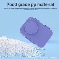Großvolumige 304 Edelstahl-Lunchbox mit 2 Fächern, erhöhtem Deckel, Geruchsschutz, Speisenwärmung, tragbar für Kinder