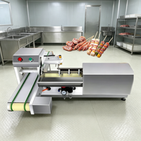 Machine à fabriquer des brochettes électriques, taille réglable, qualité alimentaire, pour les commerces de transformation alimentaire