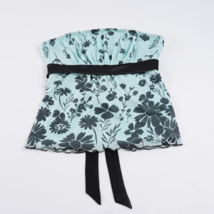 Top court bustier sexy Y2K pour femme, imprimé floral vintage, avec nœud contrastant, idéal pour les vacances, vente en gros - Product Image 6