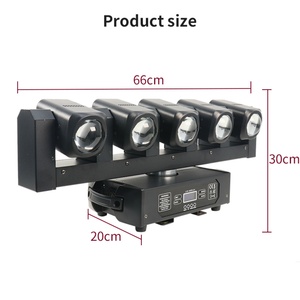 Personalización de 5 Luces Móviles LED de 380w con DMX, Luz de Cabeza Móvil con Haz de Luz - Product Image 5