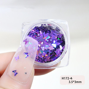Nuevos Adornos de Uñas con Forma de Mariposa Brillante 2025, Color Láser Plateado, Decoración de Uñas Ultrafina - Product Image 6