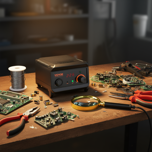 Stazione saldante Vevor 75W con display digitale, controllo della temperatura da 122F a 932F per riparazioni elettroniche - Product Image 2