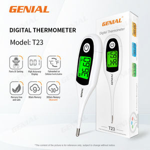 Usine T23 Thermomètre Numérique Spots avec Trois Couleurs Rétro-Éclairage Hôpital Grand Écran Affichage Thermomètre Électronique - Product Image 2