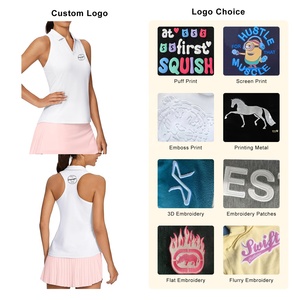 Venta al por mayor personalizado sin costuras ligero Activewear Tank Tops cuello en V Racerback diseño liso tenis Tank Top mujeres - Product Image 3
