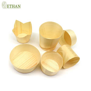 صينية فواكه خشبية مصنوعة يدويًا من الدرجة الغذائية مصنوعة يدويًا أكواب لهب يمكن التخلص منها حاوية تخزين الطعام - Product Image 2