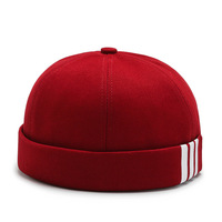 Bonnes affaires : Bonnet Docker unisexe respirant et imperméable, style marin, avec logo personnalisé, rétro, en coton, sans bord, style streetwear