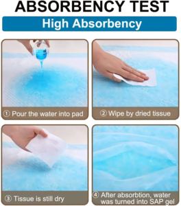 Супервпитывающая одноразовая подкладка для взрослых, водонепроницаемая простыня с высокой впитывающей способностью для ухода за сном - Product Image 6