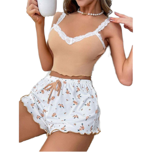 Wholesale Summer Women's Affordable <strong>Designer</strong> Home Comfortable <strong>Pajamas</strong>, Fashionable and Sexy Lace <strong>Pajama</strong> Sets - Product Image 1