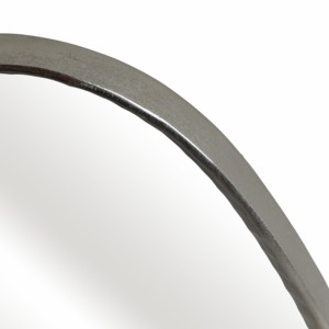 Specchio da parete asimmetrico con cornice moderna in metallo per camera da letto, bagno e decorazione vanità - Product Image 5
