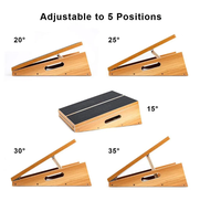 Planche inclinée professionnelle en bois à domicile, planche inclinée réglable et extenseur de mollets, planche extensible