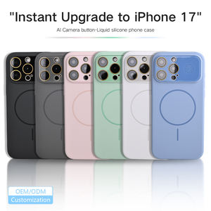 2025 gran oferta totalmente envuelto actualización instantánea Real líquido silicona fuerte imán teléfono caso para iPhone 16 17 Pro Max - Product Image 6