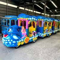 Train sans rails à thème océanique en promotion pour aires de jeux et parcs publics