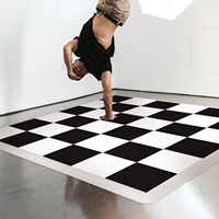 Vente en gros usine : Plancher de danse modulaire sans soudure, portable, en vinyle de qualité commerciale, antidérapant, pour événements extérieurs modernes