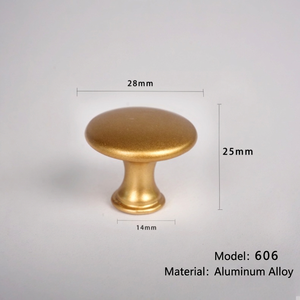 Runder Schrankknopf aus Aluminiumlegierung, Einloch-Schubladengriff, Kleiderschrank-Türgriff, Vintage-Möbelbeschlag - Product Image 4