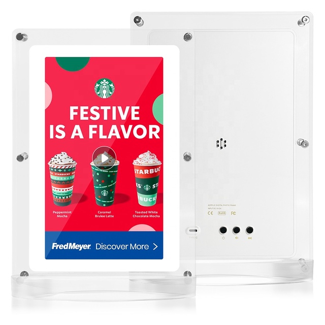 10.1-inch Wholesale Desktop App Control Picture Frame Acrylic Digital Photo Frame