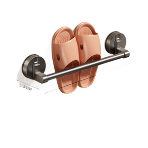 Soporte para zapatillas de baño con ventosa, 5.5 cm de profundidad, organizador de almacenamiento duradero para zapatos de baño - Product Image 1