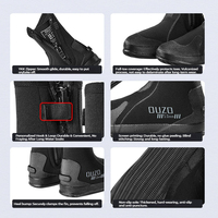 Chaussures de plongée imperméables en néoprène OUZO 5 mm, épaisses, résistantes à l'abrasion, bottes vulcanisées à tige haute pour la plongée en apnée, la plage, le canyoning
