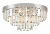 Lustre minimaliste en acier, luminaire transfrontalier en cristal transparent, plafonnier encastré AC, CRI 90 élevé, garantie 5 ans, chambre à coucher