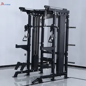 Odybuilding-máquina de entrenamiento de fuerza para gimnasio, estante multifuncional para sentadillas, con cable