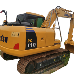 Excavadora sobre orugas de segunda mano Komatsu PC 110 usada en buenas condiciones con modelos de motor central 110-6 110-7 110-8 110LC - Product Image 1