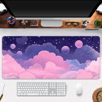 Grand tapis de souris de jeu en caoutchouc naturel à motif HD personnalisé Base antidérapante Tapis de souris imperméable et résistant à l'usure pour le bureau