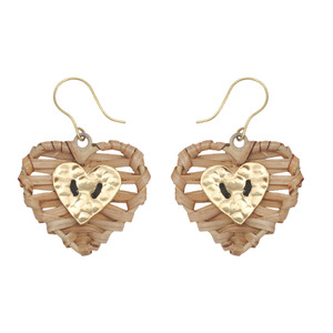 Pendientes de caña hechos a mano para mujer con diseño bohemio natural ligero, joyería elegante y ecológica, perfectos para uso diario. - Product Image 5