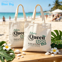 Sac fourre-tout en toile de coton blanc personnalisé OEM/ODM pour cadeau promotionnel, sac à bandoulière en toile de coton recyclable