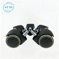 Roulettes pivotantes conductrices ESD antistatiques pour chaise de bureau, vente en gros, OEM ODM personnalisées, noires, 50 mm (2 pouces)