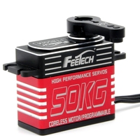 Feetech 7.4V Alto Voltaje 50kg Servo Digital para Coche de Escalada con Dientes de Acero, Carcasa de Aluminio, Fabricante de Alerones Fijos 5kg