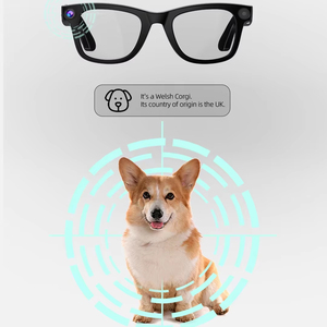 Lunettes intelligentes IA améliorées <span class=keywords><strong>UniTek</strong></span> avec caméra 8MP 1080P, commande vocale, traduction en temps réel, étanches IPX-5, magnétiques - Product Image 1