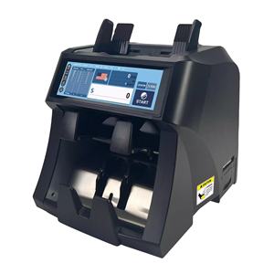 Compteuse de billets 450Q 2 CIS à écran tactile intégral, deux compartiments, trieur de billets de banque à valeur mixte, 1200 pièces/min, 200 pièces - Product Image 1