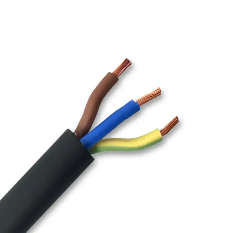 Оптовые продажи от производителя, 3 ядерный 8 AWG H05RR-F резиновый Электрический кабель