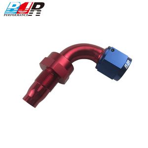 BJR гоночные детали 90 градусов Алюминиевый многоразовый конец шланга для масляного топлива AN6 поворотный фитинг - Product Image 6