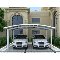 Personnalisation Abribus moderne en aluminium Pare-soleil public Auvents pour pergola Garages Auvent Abri de stationnement pour voiture