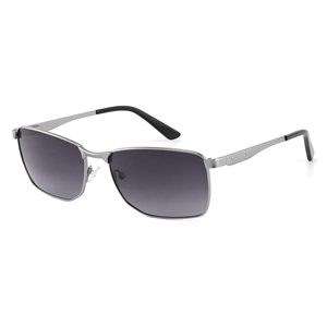 Gafas de Sol Rectangulares Unisex con Marco Metálico y Lentes Degradadas, 100% Protección UV para Adultos al Aire Libre - Product Image 1
