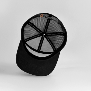 Gorras Trucker Personalizadas con Logotipo Bordado en 3D de Alta Calidad, Gorras Snapback Negras Estructuradas de 7 Paneles para Adultos, 100% Algodón, con Apliques - Product Image 6