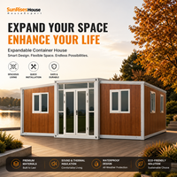 Maisons préfabriquées de luxe extensibles sur mesure, design modulaire durable, assemblage rapide, résistantes aux intempéries, hôtel, bureau
