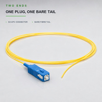 Câble de raccordement à fibre optique SC UPC monomode simplex jaune pour OLT et boîtier de distribution