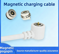 Câble de charge magnétique M6 à une seule broche 5V 1A pour bagues/intelligences connectées, petits instruments médicaux, brosses à dents électriques