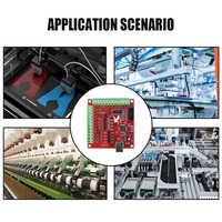 Tarjeta de Interfaz RNR Breakout Board USB MACH3 100Khz para Controlador de Motor Paso a Paso de 4 Ejes PWM/Relé, Tarjeta Controladora de Movimiento para Eje Esclavo CNC