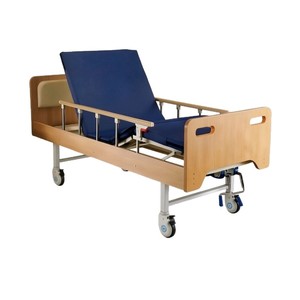 Multifunctional wooden nursing <b>bed</b> for elderly people with paralysis, hospital, and home use. - Product Image 4