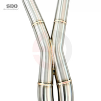 Tuyau d'échappement intermédiaire en acier inoxydable SD pour Ferrari California 4.3L 2009-2014, échappement haute performance, X-Pipe, installation par visserie