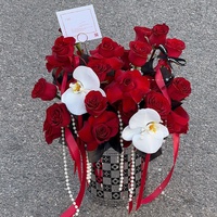 Ensemble de seau à fleurs JOYWOOD pour la Saint-Valentin, 2 boîtes cadeaux, carton, matériaux recyclés imperméables, arrangement floral mat